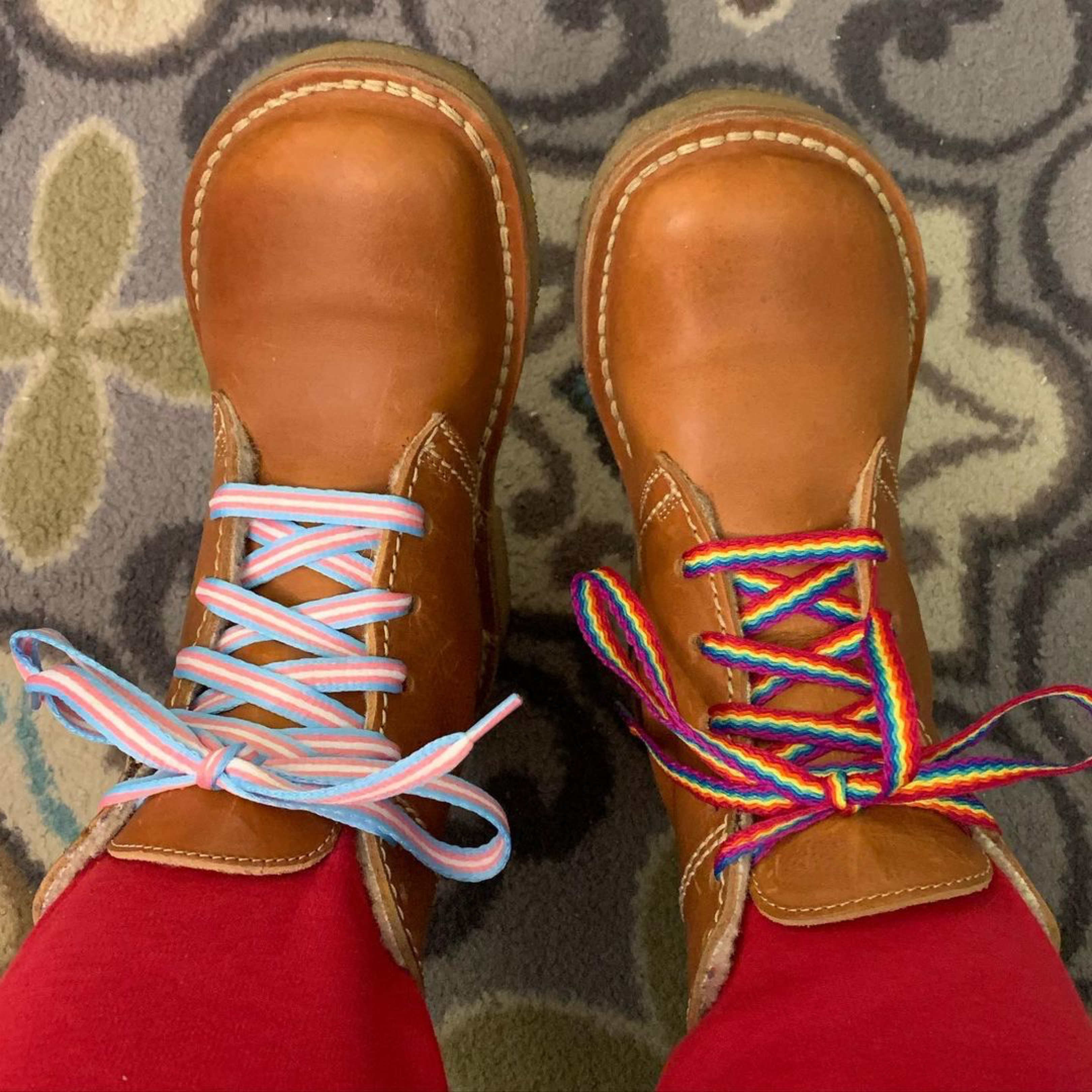 Genderqueer Lace Locks Subtle LGBT Pride Shoelace Enamel Badge Shoe Charm  Gender Fluid Nonbinary Transgender Genderfluid Enby Agender 