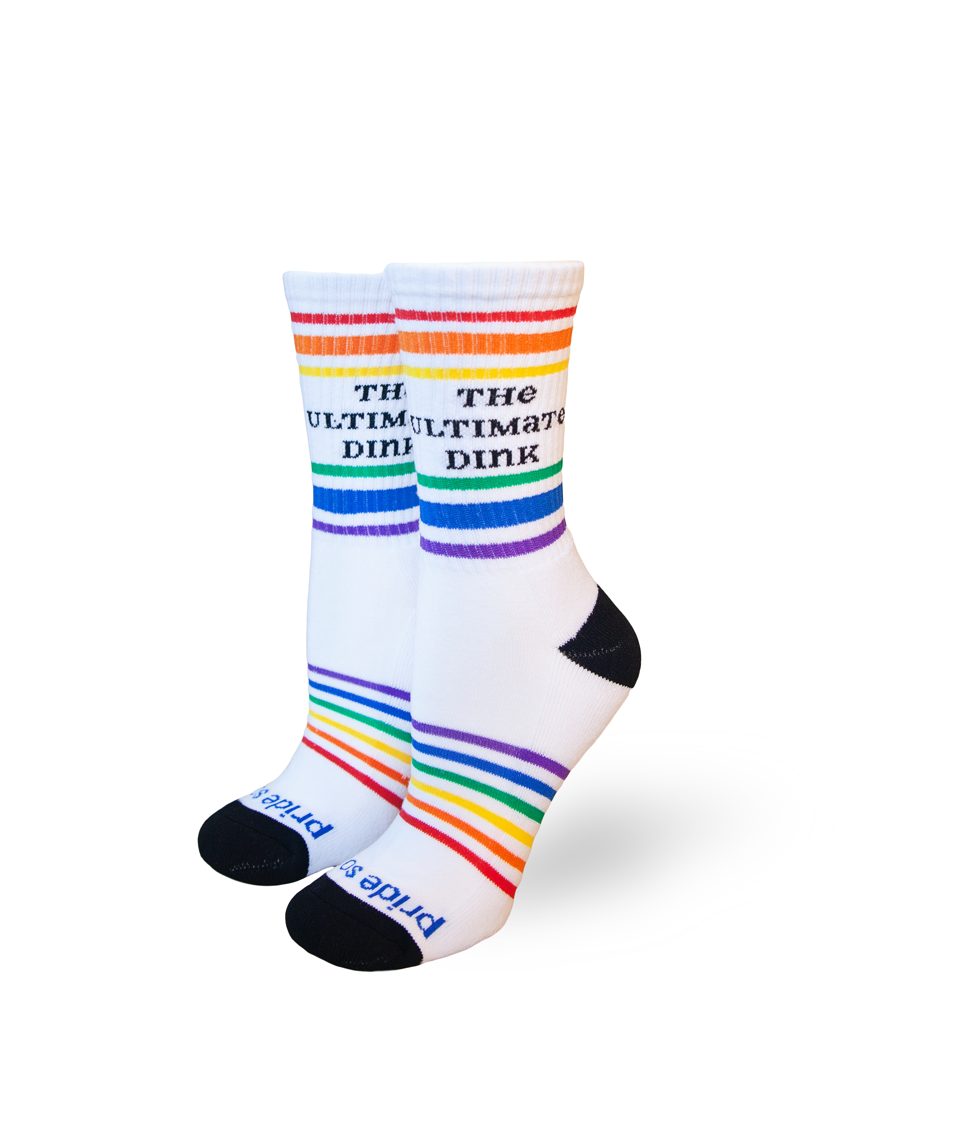 Pride Socks: Rainbow Striped Tube, Athletic and Casual Socks