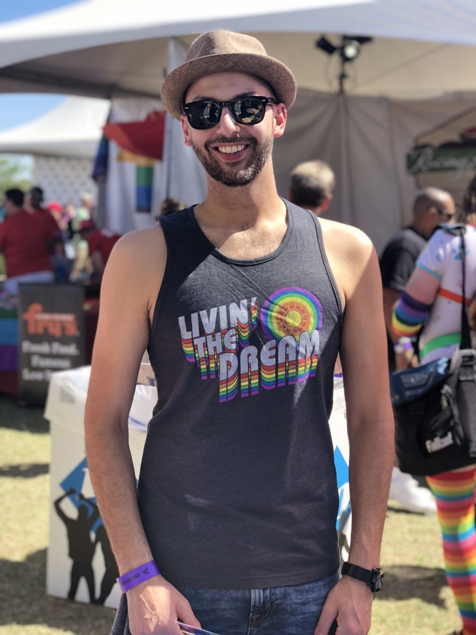 Livin the Dream Mens Tank, Retro and Vintage Tank Tops