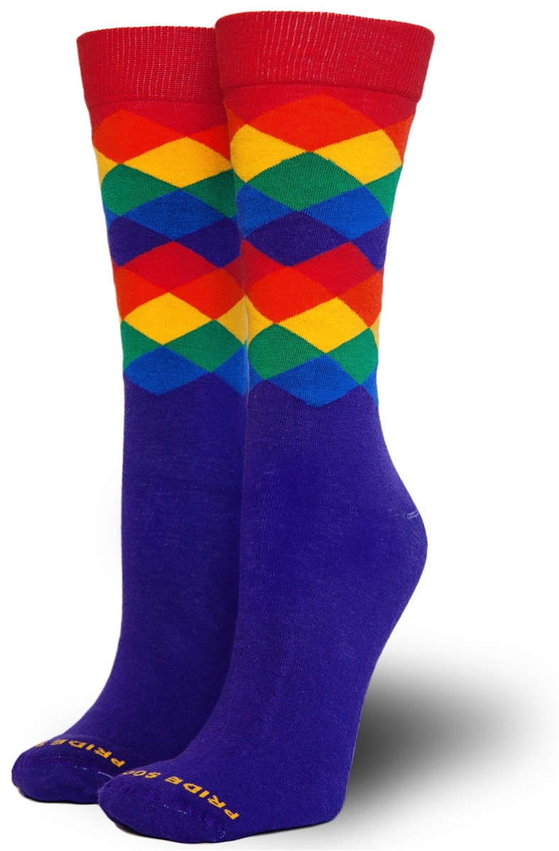 kids purple argyle socks