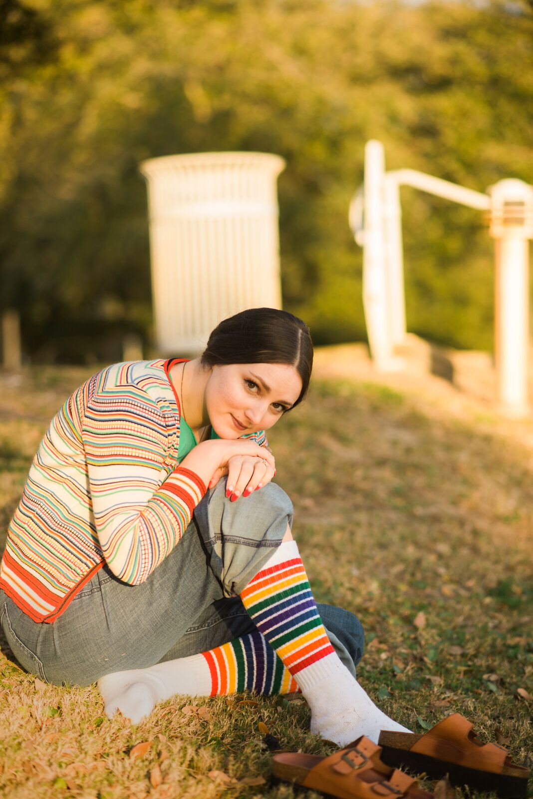 Pride Socks: Rainbow Striped Tube, Athletic and Casual Socks