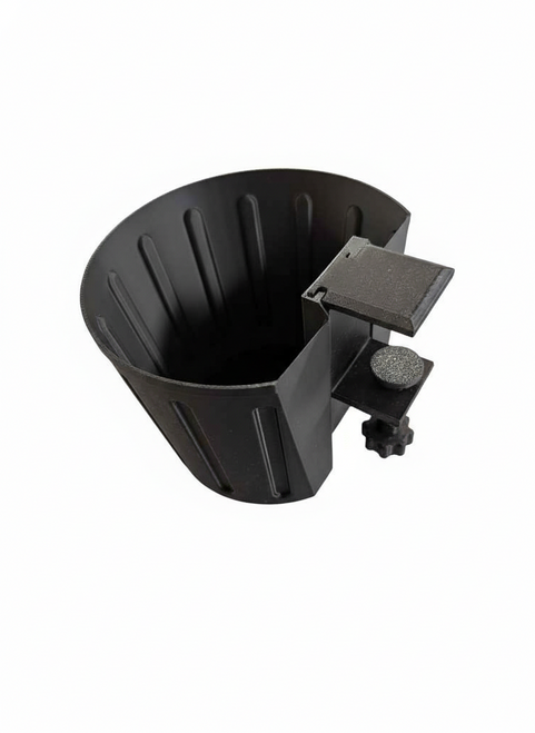 Clamp-On Scrap & Thread Waste Bin Black