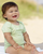 Baby Model wearing a Rabbit Skin Creeper/Onesie