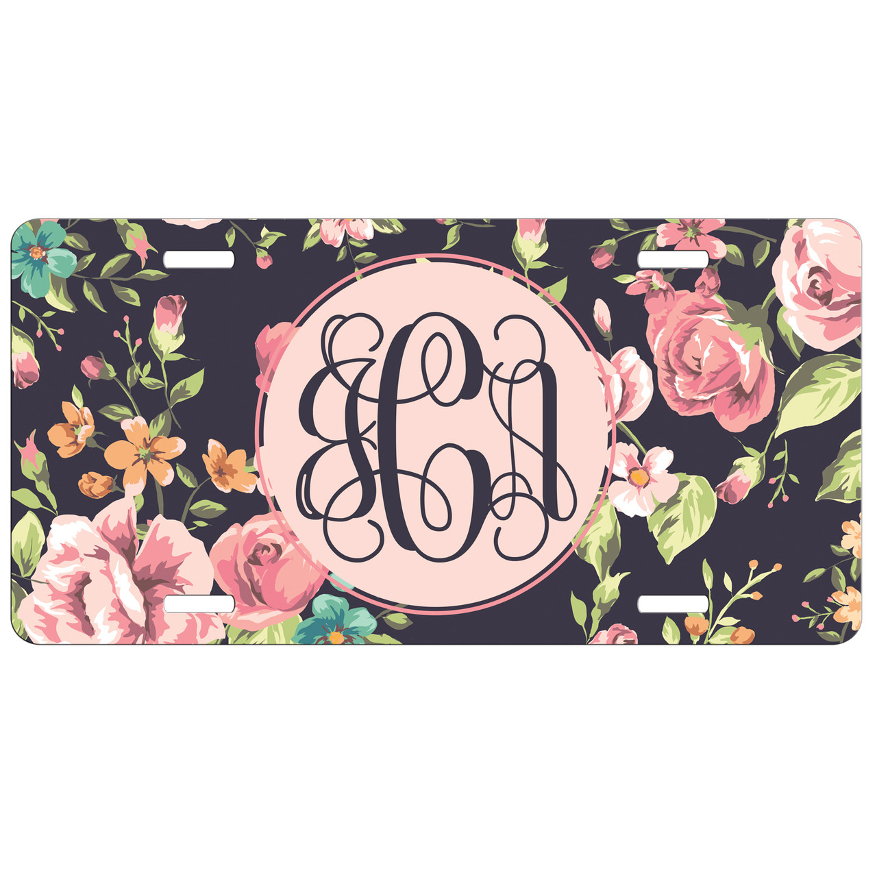 monogram license plate