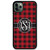 Buffalo Plaid Red Black White iPhone 11 Case
