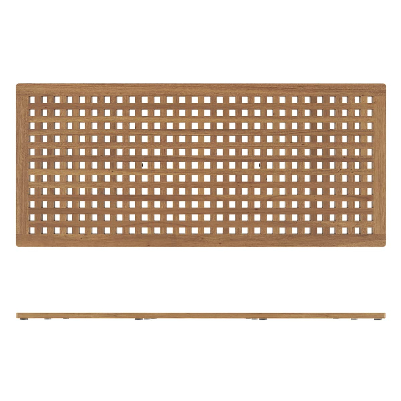 Custom Teak Shower Mat, Interlocking Mat