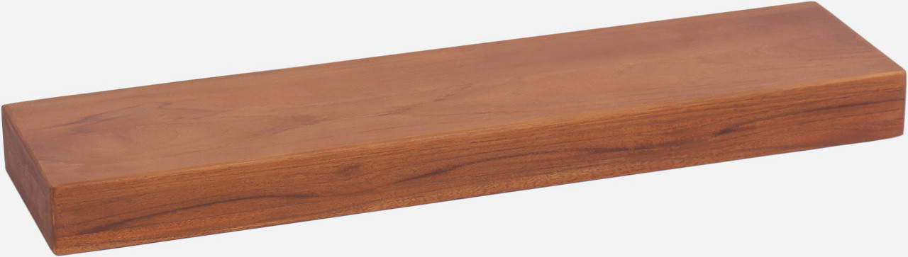 24" Aru OptiAREA Floating Teak Wall Shelf