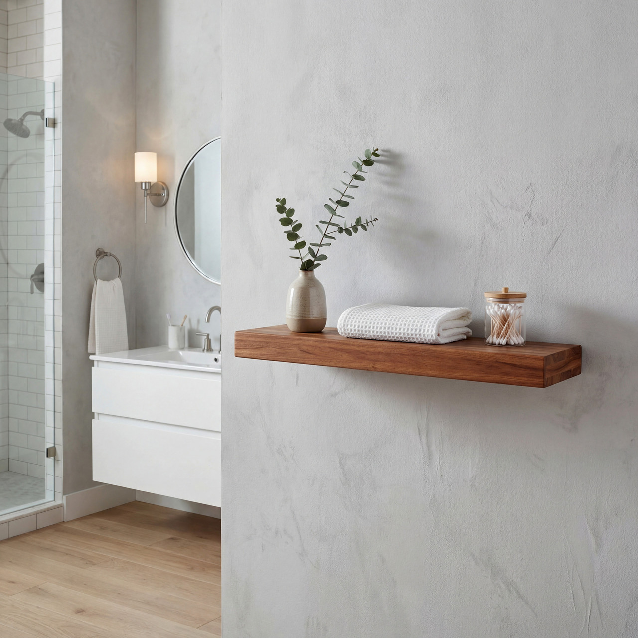 AquaTeak Manada Floating Wall Shelf