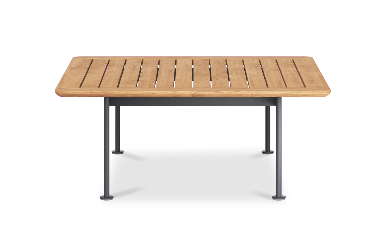 Mitico Outdoor Stainless Steel Square Coffee Table