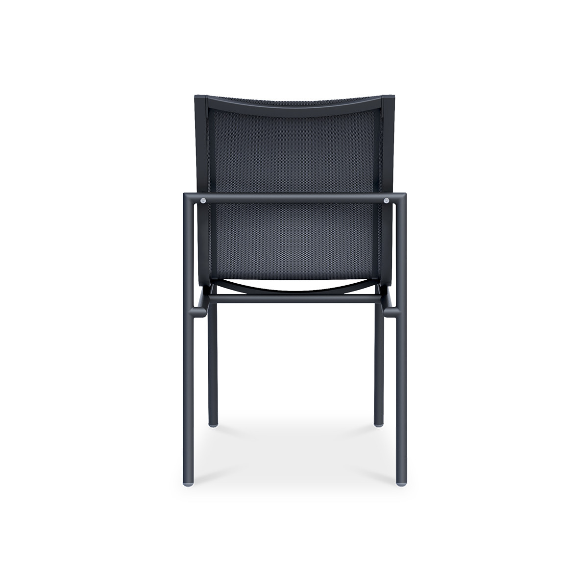 ①porada | ARLEKIN チェア CANALET TRESS:902 Relevé Outdoor Powder-Coated Aluminum Sling Dining Side Chair