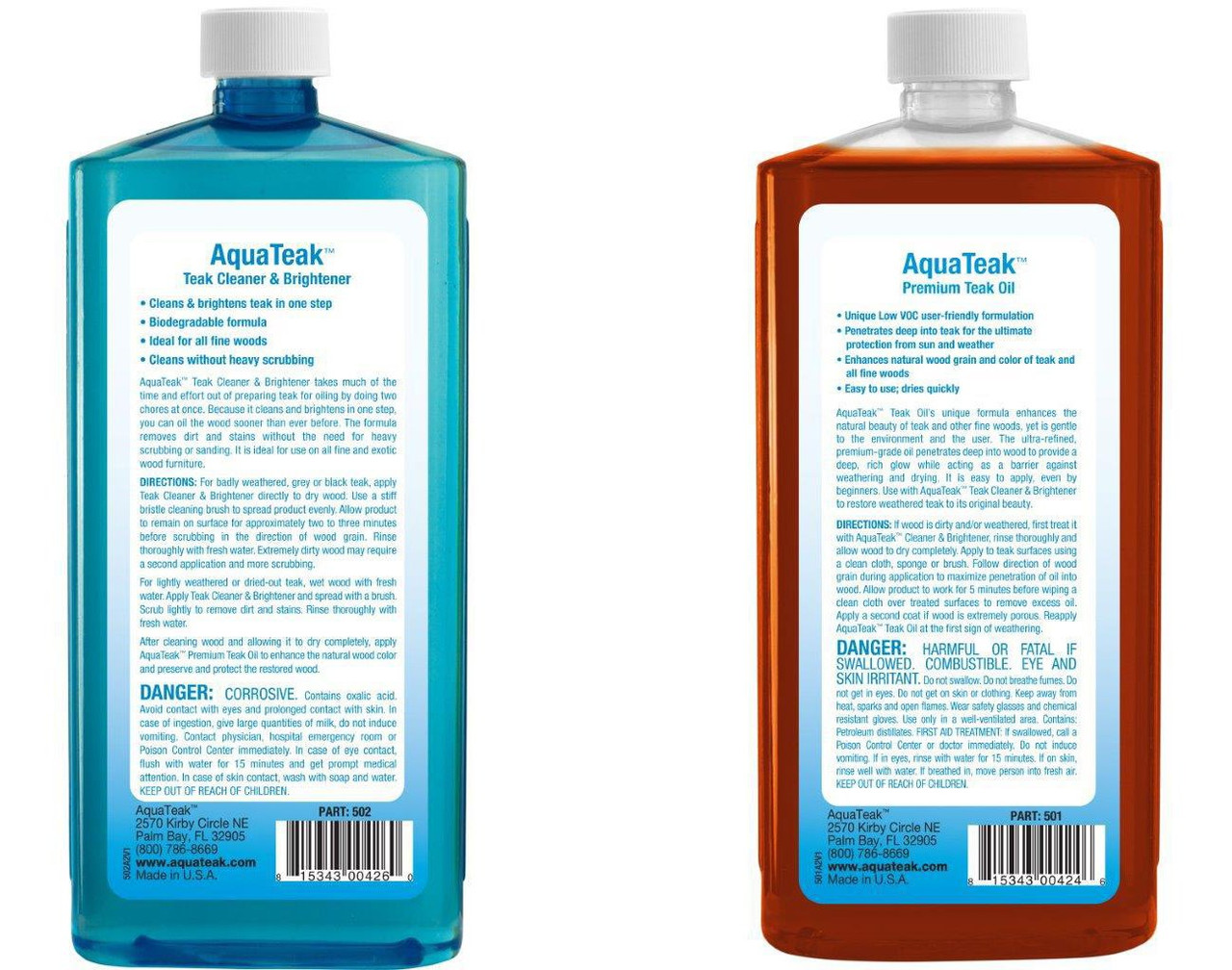Teak Cleaner & Brightener - Revitalize Your Teak! I AquaTeak