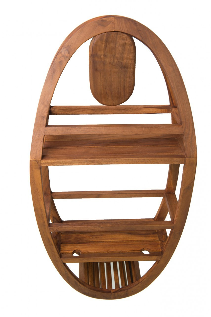 Small Teak Shower Caddy - Organize in Style I AquaTeak