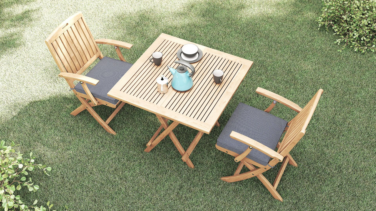 teak folding outdoor dining chairs
