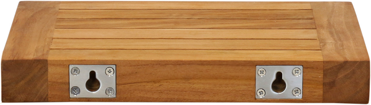 The Original Moa™ Straight Teak Shower Shelf