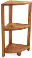 Kai-Petite Teak Corner Shower Storage Stand