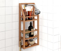 AquaTeak Moa Rectangular Teak Shower Organizer