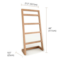 Patented Sula Angled Teak Towel Stand