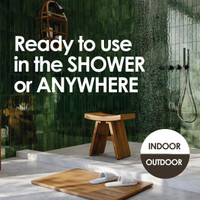 Patented 18" Asia Teak Shower Bench with Shelf