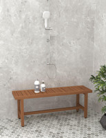 AquaTeak 48" Spa Teak Shower Bench