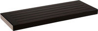 24" Moa Mocha-Shield Teak Flat Wall Shelf