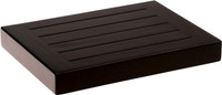 12" Moa Mocha-Shield Teak Flat Wall Shelf