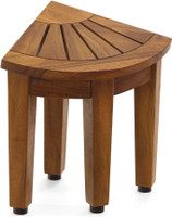 AquaTeak 13" Kai™ Angled Corner OptiAREA™ Teak Shaving & Washing Foot Rest