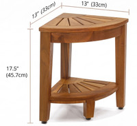 Patented Kai Petite Corner Teak Shower Bench
