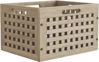 10" Grate Mist-Shield Large Size Teak Storage Bin