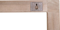 30" Moa Mist-Shield Teak Wall Shelf with Hooks