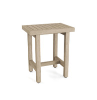 AquaTeak Patented 18" Spa-Mist Lotus Teak Shower Bench with Elevated Height