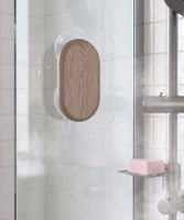 Moa Mist-Shield Teak Shower Suction Holder