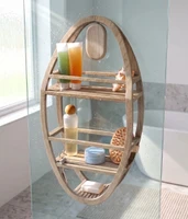 Moa Mist-Shield Teak Shower Suction Holder