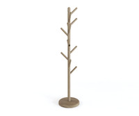 AquaTeak Manada-Mist Teak Coat Stand with Round Base