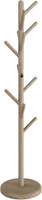 Manada-Mist Teak Coat Stand with Round Base