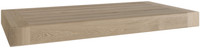 18" Moa Mist-Shield Floating Teak Wall Shelf