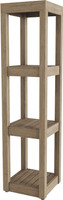Sula Mist-Shield Four-Tier Square Teak Bath Stand