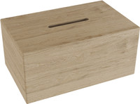 Manada Mist-Shield Rectangular Teak Tissue Box