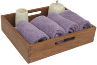 AquaTeak The Original Moa Teak Bench Large Storage Tray