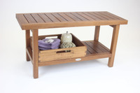 AquaTeak The Original Moa Teak Bench Large Storage Tray