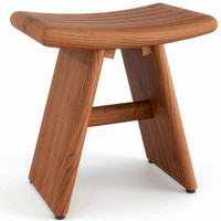 18" Asia-Bjon Slatted Teak Shower Bench thumbnail