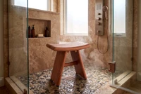 18" Asia-Bjon Slatted Teak Shower Bench