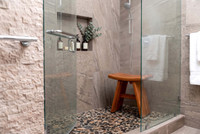 18" Asia-Bjon Solid Top Teak Shower Bench