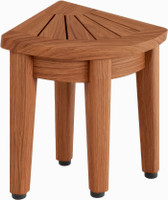 Patented Kai-Bjon Angled Corner Teak Shaving & Washing Foot Rest