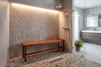60" Sumba Manor Teak Shower Bench