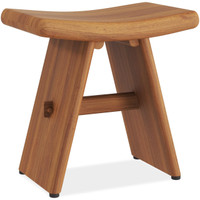 18" Asia-Bjo Torii Solid Top Teak Shower Bench thumbnail