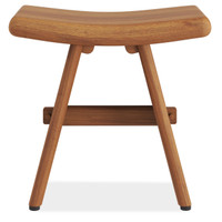 18" Asia-Bjon Torii Solid Top Teak Shower Bench