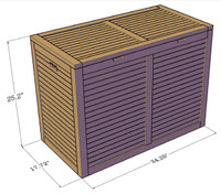The Original Spa Double Teak Laundry or Storage Hamper thumbnail