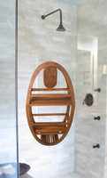 AquaTeak The Original Moa Teak Shower Suction Holder