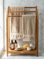 The Original Sula Versatile Teak Towel Rack - A. Towel Rack