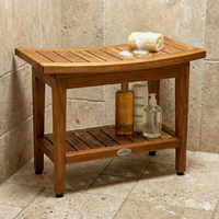 Spa Mocha-Shield Large Size Teak Laundry or Storage Hamper thumbnail